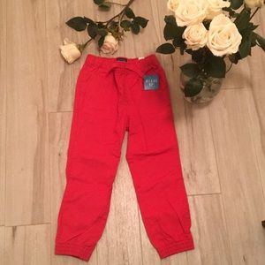 NWT Boys Red Jogger Pants
